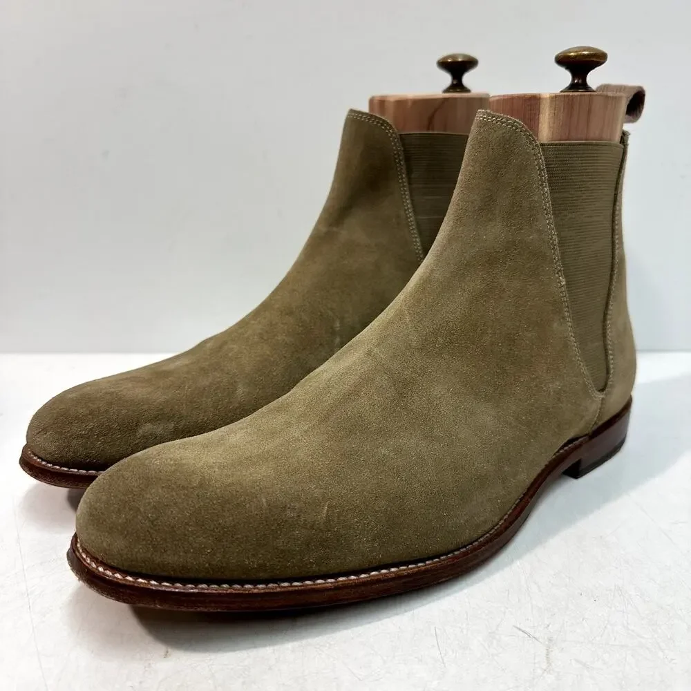 VERY GOOD Grenson Nolan Chelsea Suede Tan Mod Boot 119088 UK 9 F / US 10 D - Picture 2 of 12